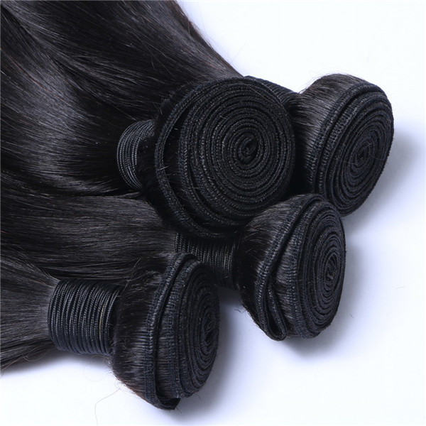 Raw Human Hair Pieces Peruvian Straight Hair Weft Hairstyles Weave    LM184